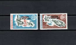 Malagasy - Madagascar 1975 Space, Apollo-Soyuz Set Of 2 With Black Overprint MNH - Africa