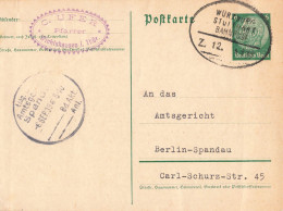 Bahnpost (Ambulant; R.P.O./T.P.O.) Würzburg-Stuttgart (ZA2662) - Cartas & Documentos