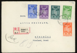 HUNGARY BUDAPEST 1937. Nice Registered Cover To Finnland - Briefe U. Dokumente