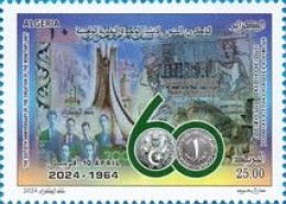 60 Anniversaire De La Création De La Monnaie Nationale - ALGERIA - ALGÉRIE - 2024 - ** - MNH. - Algeria (1962-...)