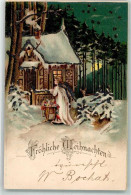10679711 - Mit Glimmer/Glitzerauflage Weihnachten Spielzeug Haus Im Wald  Sign O. Student - Angels