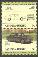 AU-29 Nanumea Tuvalu Automobile Car Voiture 1965 Humber Supersnipe Pair Of Stamps MNH ** Neuf SC - Autos