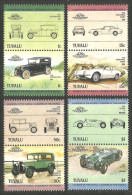 AU-26 Tuvalu Automobiles Cars Voitures Rickenbacker Studebacker Chevrolet Allard Pair Of Stamps MNH ** Neuf SC - Autos