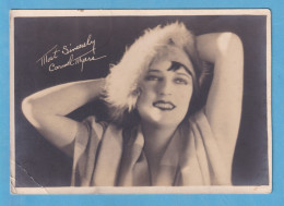 REAL PHOTO SIGNED CARMEL MYERS SILENT FILM ACTRESS - Famous People