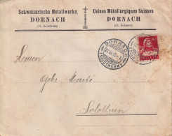 Motiv Brief  "Schweiz. Metallwerke Dornach"        1915 - Storia Postale