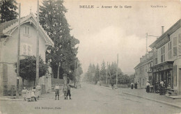 CPA Delle-Avenue De La Gare-Timbre        L2926 - Delle