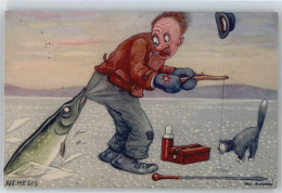 50433111 - Grosser Fisch Beisst Zu , Sign. Jac.Edgren - Autres & Non Classés