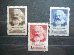 Karl Marx # Russia USSR Sowjetunion # 1958 MNH #Mi.2077/9 - Unused Stamps
