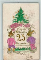 13121211 - Zwerge Praegedruck - 25. Dezember  AK - Fairy Tales, Popular Stories & Legends