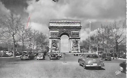 CPSM Paris Arc De Triomphe Et Vieilles Automobiles - District 08