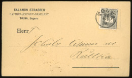 HUNGARY TOLNA NICE CARD With 1Kr 1896 - Brieven En Documenten