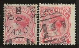 Victoria    .   SG    .   316/316a    .   O      .     Cancelled - Used Stamps
