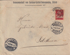 Motiv Brief  "Genossenschaft Von Calcium-Carbid-Consumenten, Zürich"        1915 - Briefe U. Dokumente