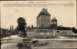 CPA Cravant Yonne, Das Schloss, Die Kirche - Autres & Non Classés