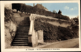 CPA Avallon Yonne, Blick Auf Die Promenaden De La Petite Porte - Autres & Non Classés