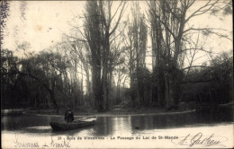 CPA Paris XII Bois De Vincennes, Le Passage Du Lac De St. Mande - Autres & Non Classés