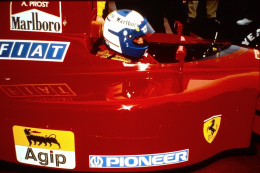 Dia0006/ DIA Foto Jean Alesi Auf Ferrari Formel 1 1990 Autorennen Rennwagen - Coches
