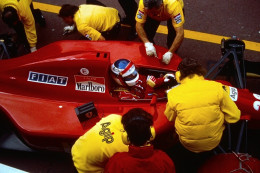Dia0009/ DIA Foto Jean Alesi Auf Ferrari Formel 1 1990 Autorennen Rennwagen - Coches