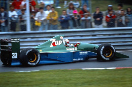 Dia0061/ DIA Foto Andrea De Cesaris  Team 7UP Jordan 1991 Formel 1 - Voitures