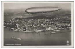 MW14492/ Friedrichshafen Graf Zeppelin Foto AK Seltenes Strähle Lufbild 30er  - Zeppeline