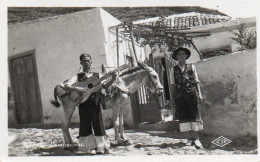 4V5Hs    Espagne Islas Canarias Tenerife Campesinos Guitare Et Ane - Tenerife