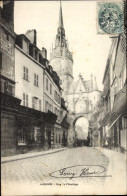 CPA Auxerre Yonne, Rue De L'Horloge, Turm, Torbogen - Autres & Non Classés