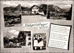 CPA Ruhpolding In Oberbayern, Ruhpoldinger Lied, Dorfbrunnen, Panorama, Kurhaus - Sonstige & Ohne Zuordnung