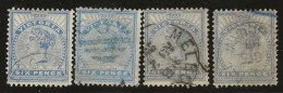 Victoria    .   SG    .   339  4x  .   O      .     Cancelled - Used Stamps
