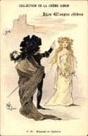 Artiste CPA Famous Couples, Hamlet Und Ophelie, Collection De La Creme Simon - Fairy Tales, Popular Stories & Legends
