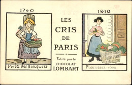 Artiste CPA Les Cris De Paris, Chocolat Lombart, Reclame - Publicidad