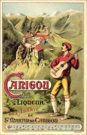 Chanson CPA Canigou Likör Werbung, Troubadour, Abbaye De Saint Martin Du Canigou - Publicidad