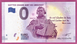 0-Euro XELY 01 2019  GOTTES GNADE GIBT ES UMSONST - MARTIN LUTHER - Private Proofs / Unofficial