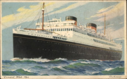 Artiste CPA Passagierdampfer RMS Britannic, Cunard White Star Line - Sonstige & Ohne Zuordnung