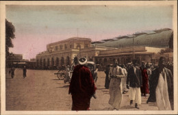 CPA Alexandria Egypten, La Gare - Autres & Non Classés