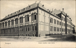 CPA Szeged Segedin Ungarn, Schule, Außenansicht - Hungary