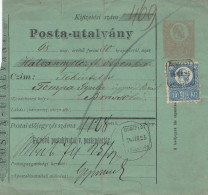 Ungarn: 1874: Paketkarte Nach Brasso - Other & Unclassified