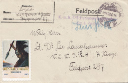 Ungarn: 1917: Feldpost; Vignette: Gott Strafe England - Autres & Non Classés