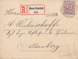 Ungarn: 1899: Einschreiben Maros-Vasarhey Nach Nürnberg - Other & Unclassified