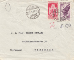 Vatikan: 1937: Brief Nach Tübingen - Autres & Non Classés