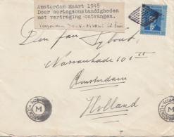 Ägypten/Egypte: 1948 Brief Nach Amsterdam, Zensur - Andere & Zonder Classificatie