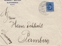 Ägypten/Egypte: 1936 Brief Von Alexandria Nach Bamberg - Sonstige & Ohne Zuordnung