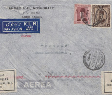 Ägypten/Egypte: 1938: Luftpost Brief Cairo Nach Finsterwalde, Gummifabrik, Zoll - Other & Unclassified
