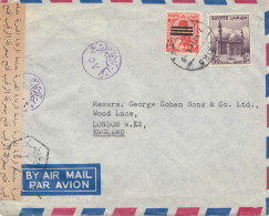 Ägypten/Egypte: 1948 Brief Nach England Als Luftpost, Zensur - Otros & Sin Clasificación