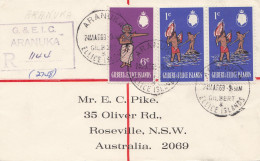 Australien: 1969: Einschreiben Aranuka Ellice Islands To Roseville, Registered - Autres & Non Classés