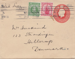 Australia 1913: Letter Via Suez To Denmark - Otros & Sin Clasificación