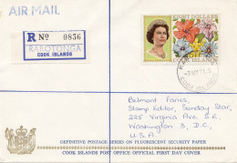 Australia 1968: Registered Rarotonga Cook Islands To USA - FDC - Other & Unclassified