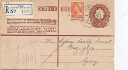 Australia 1956: Registered Letter, Glebe To Sydney - Otros & Sin Clasificación