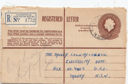 Australia 1955: Registered Letter, Gladsville To Sydney - Sonstige & Ohne Zuordnung