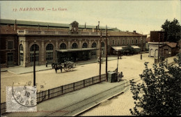 CPA Narbonne Aude, Bahnhof - Autres & Non Classés