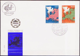 Europa KSZE 1975 Yougoslavie - Jugoslawien - Yugoslavia FDC Y&T N°1469 à 1470 - Michel N°1585 à 1586 - Idées Européennes